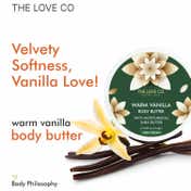 THE LOVE CO. Warm Vanilla Body Butter Deep Moisturization With Pure Shea Butter (200g)