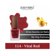 Beauty People Luxe Nail Polish with Vitamin E - 114 Viral Red (12 ml)