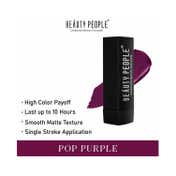 Beauty People Pure Matte Lipstick - 105 Pop Purple (3.8 g)