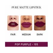 Beauty People Pure Matte Lipstick - 105 Pop Purple (3.8 g)