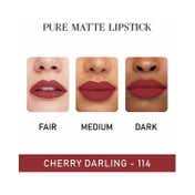 Beauty People Pure Matte Lipstick - 114 Cherry Darling (3.8 g)