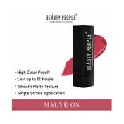 Beauty People Pure Matte Lipstick - 123 Mauve On (3.8 g)
