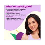 Plix Jamun Mattifying Lightweight Sunscreen With SPF 50+ PA+++ (50g)