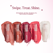 Gush Beauty Glaze Lip Oil Gloss High Shine & Hydrating Lip Gloss - Sheer Sparkle (2.8 ml)
