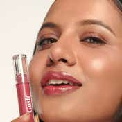 Gush Beauty Glaze Lip Oil Gloss High Shine & Hydrating Lip Gloss - Wine O'Clock (2.8 ml)
