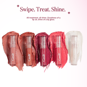 Gush Beauty Glaze Lip Oil Gloss High Shine & Hydrating Lip Gloss - Wine O'Clock (2.8 ml)