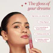Gush Beauty Glaze Lip Oil Gloss High Shine & Hydrating Lip Gloss - Wine O'Clock (2.8 ml)