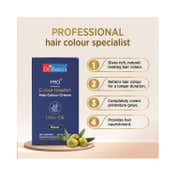 Dr Batras Pro+ Colour Nourish Hair Colour Cream for Rich Hair Color, Enriched with Amla-Black (120g)