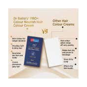 Dr Batras Pro+ Colour Nourish Hair Colour Cream for Rich Hair Color, Enriched with Amla-Black (120g)