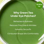 mCaffeine Green Tea Eye Patches - (30 Pcs)