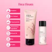 The Face Shop Rice Water Bright Double Cleansing Kit with Face Wash & Cleansing Oil - (2 Pcs)