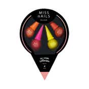 Miss Nails Ice Cream Collection Nail Polish - Sparkling Coat (4 Pcs)