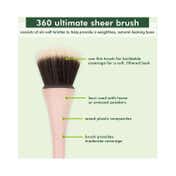Ecotools 360 Ultimate Sheer Foundation Makeup Brush - Beige (1 pc)