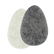 Ecotools Charcoal & Rose Facial Sponges Set - White & Grey (2 pcs)