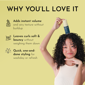 Fix My Curls Weightless Whip Volumizing Mousse For Curly And Wavy Hair (100 ml)