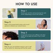 Fix My Curls Weightless Whip Volumizing Mousse For Curly And Wavy Hair (100 ml)
