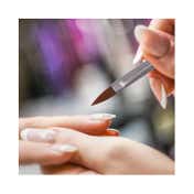 Bronson Professional Nail Art Acrylic Brush Set For Liquid & Powder No.6 - Brown