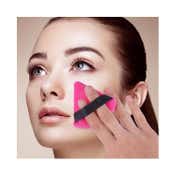Bronson Professional Pizza Puff Triangle Makeup Beauty Blender Sponge Powder Puff - Black (2 pcs)