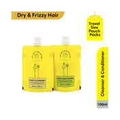 The Earth Collective Cleanser & Conditioner Combo Dry & Damaged Hair Travel Pack (2 Pcs)