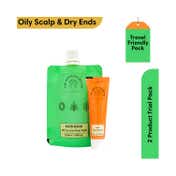 The Earth Collective Oily Scalp & Dry Hair Duo Trial Pack (2 Pcs)