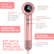 Alan Truman F-09 Digi Dryer - Metallic Pink (1 Pc)
