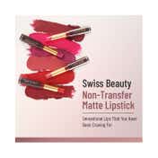 Swiss Beauty Non-Transfer Matte Lipstick - Berrylicious (2 g)