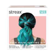 Streax Ultralights Hair Color Highlight Kit - Aqua Blue (180 g)