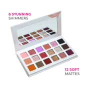 Praush Beauty Eyeshadow Palette with 18 Pigmented Shades - The Showstopper (206 g)
