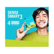 Bombay Shaving Company Sensi Smart 3 Razor Cartridge For Men - (4 pcs)