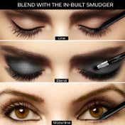 Faces Canada Ultime Pro Intense Gel Kajal With Smudger & Sharpener 24HR Long Stay - Black (1.2 g)