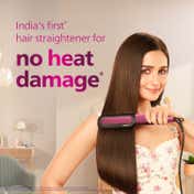 Philips Hair Nourishcare Straightener + Strip Combo - Pink