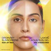 Lakme 5% Hyaluronic water-light Sunscreen gel SPF 50 Pa++++ For Oily Skin Plump & Hydrated skin (56 g)