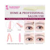 Majestique Foldable & Reusable Facial Hair Razor For Face Eyebrows Upper Lip (5 pcs)