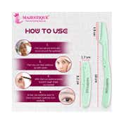 Majestique Foldable & Reusable Facial Hair Razor For Face Eyebrows Upper Lip (5 pcs)