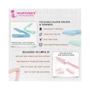 Majestique Foldable & Reusable Facial Hair Razor For Face Eyebrows Upper Lip (5 pcs)