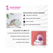 Majestique Dual Side Hexaglitter Pocket Mirror (1 pc)