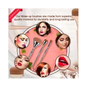 Majestique Blush Brush Eyebrow and Multi HD Makeup Brush Set (3 pcs)