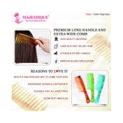 Majestique Premium Long Handle and Extra Wide Comb (1 pc)