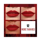 Maybelline New York Sensational Liquid Matte Lipstick - 12 More than Red (7 ml)