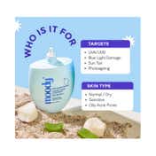 Moody 7D Hydro Burst Hybrid Water Sunscreen with SPF 50 PA+++ (50 ml)