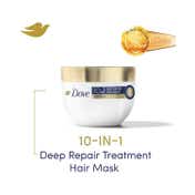 Dove Daily Shine Shampoo (1000 ml) + 10 In 1 Deep Repair Treatment Hair Mask (120 ml) Combo