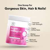 Wellbeing Nutrition Beauty Collagen HLA and Biotin Skin Hair and Nails Strawberry Flavor (250 g)