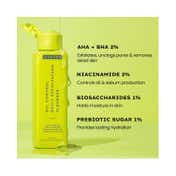 Hyphen Oil Control Exfoliating Cleanser 2% Aha + Bha Salicylic Acid Face Wash (100 ml)