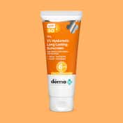 The Derma Co Hyaluronic 1%  Long Lasting Sunscreen Hyaluronic Acid & Vitamine E (50 g)