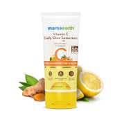 Mamaearth Vitamin C Daily Glow Sunscreen with Vitamin C & Turmeric for Tan Protection (80g)