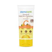 Mamaearth Vitamin C Daily Glow Sunscreen with Vitamin C & Turmeric for Tan Protection (80g)