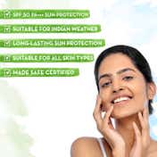 Mamaearth Ultra-Light Indian Sunscreen with Carrot Seed, Turmeric, Tan Protection SPF 50 PA++++ (50 g)