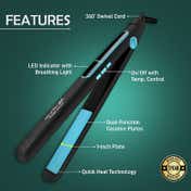 Ikonic Me 2 In 1 Straight and Curl Slim - Black
