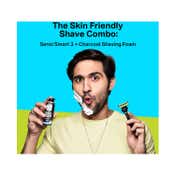 Bombay Shaving Company Sensi Smart 3 Razor and Charcoal Shaving Foam Grooming Kit (3 Pcs)