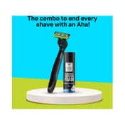 Bombay Shaving Company Sensi Smart 3 Razor and Charcoal Shaving Foam Grooming Kit (3 Pcs)
